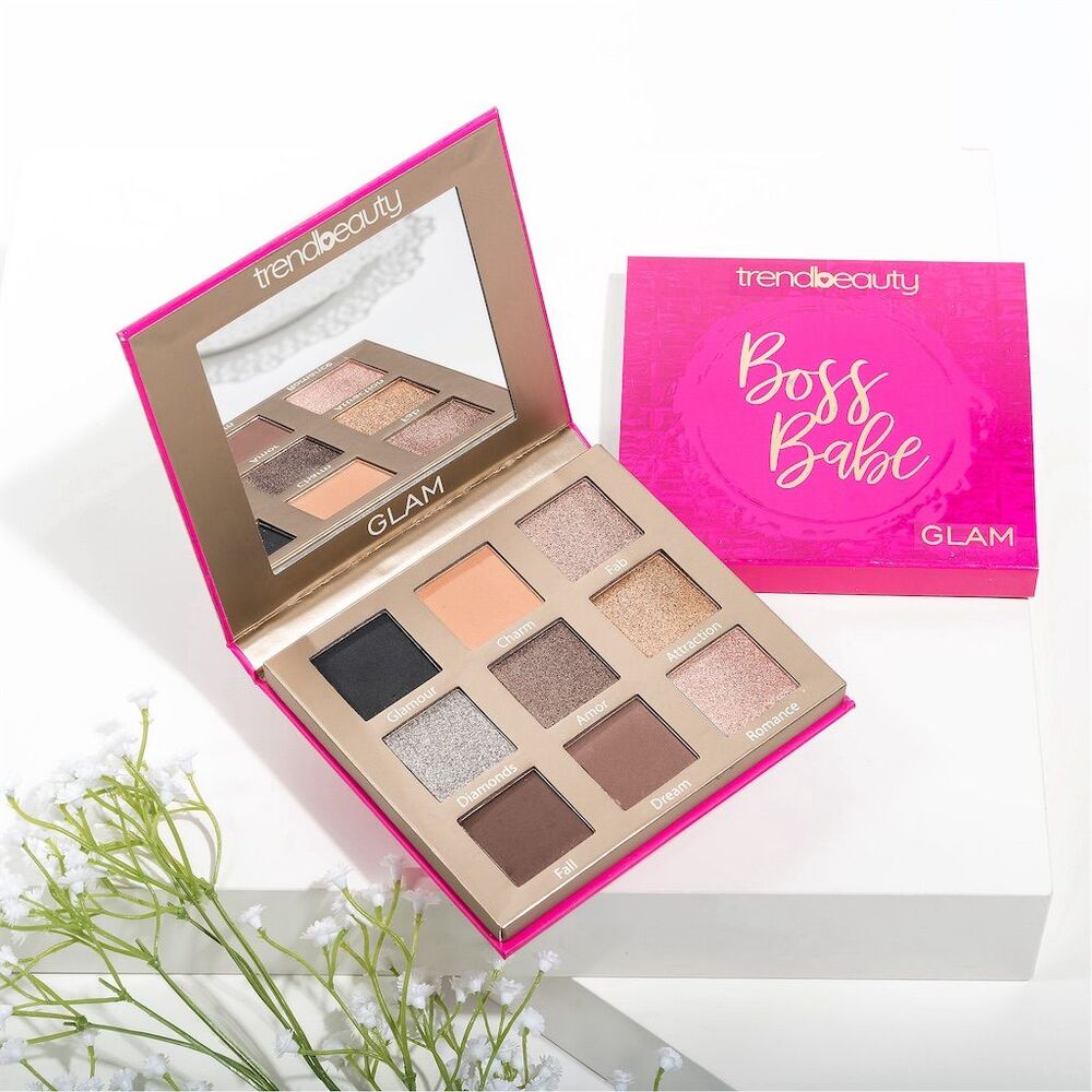 Trend Beauty Boss Babe Glam Eyeshadow Palette Matte & Shimmer Shades